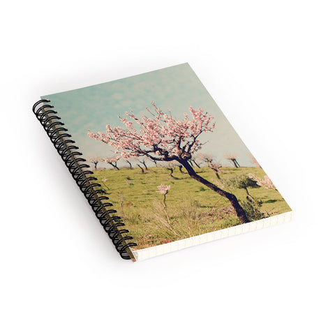 Ingrid Beddoes Almond Blossom Hill Spiral Notebook