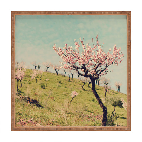 Ingrid Beddoes Almond Blossom Hill Square Tray
