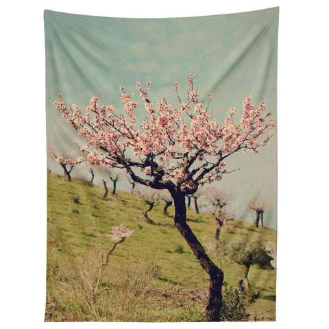 Ingrid Beddoes Almond Blossom Hill Tapestry