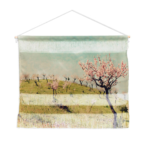 Ingrid Beddoes Almond Blossom Hill Wall Hanging Landscape