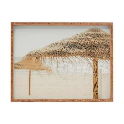 Ingrid Beddoes beach dreams III Rectangular Tray