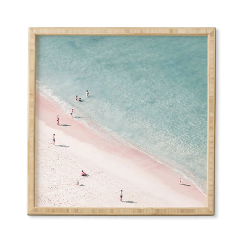 Ingrid Beddoes beach family love Framed Wall Art