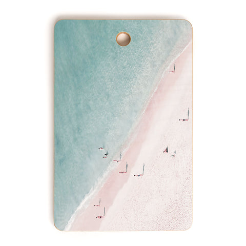 Ingrid Beddoes beach family love Cutting Board Rectangle