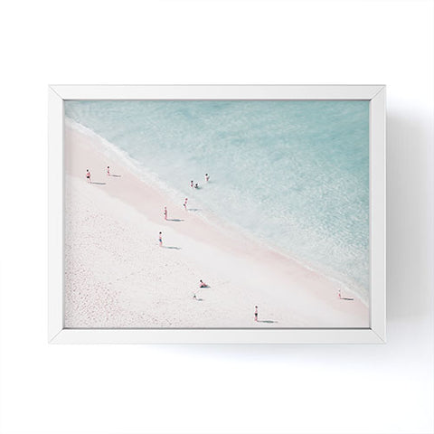 Ingrid Beddoes beach family love Framed Mini Art Print
