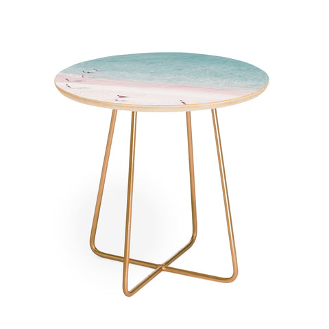 Ingrid Beddoes beach family love Round Side Table