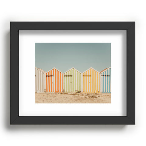 Ingrid Beddoes Beach Huts II Recessed Framing Rectangle