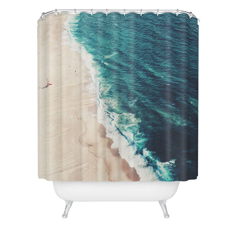 Ingrid Beddoes Beach Nazare Shower Curtain