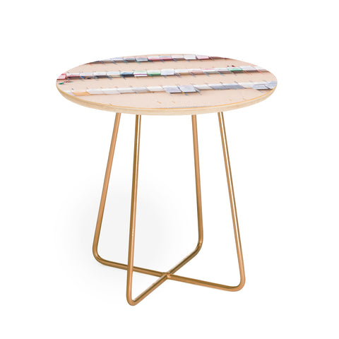 Ingrid Beddoes Beach Nude Pink Round Side Table