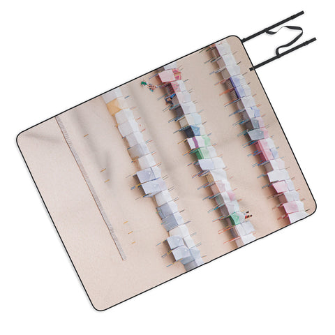 Ingrid Beddoes Beach Nude Pink Picnic Blanket