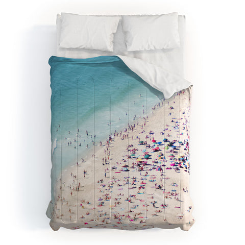 Ingrid Beddoes beach summer fun Comforter