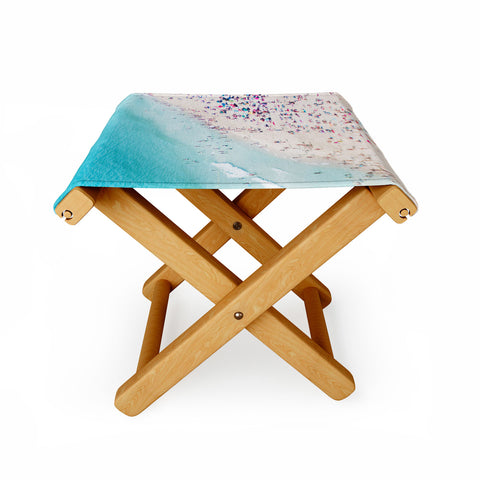 Ingrid Beddoes beach summer fun Folding Stool