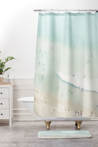 Ingrid Beddoes Beach Summer Fun I Shower Curtain And Mat
