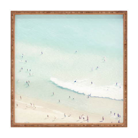 Ingrid Beddoes Beach Summer Fun I Square Tray