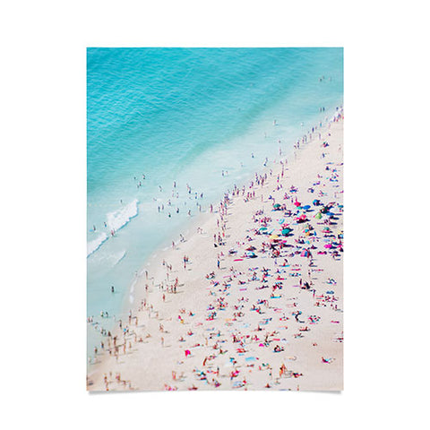 Ingrid Beddoes beach summer fun Poster