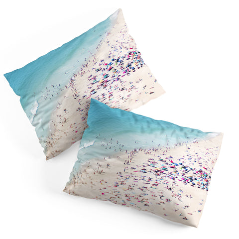 Ingrid Beddoes beach summer fun Pillow Shams