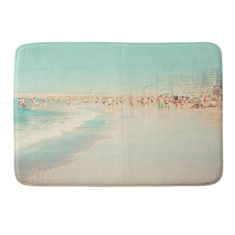 Ingrid Beddoes Beach Summer I Memory Foam Bath Mat