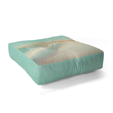 Ingrid Beddoes Beach Summer I Floor Pillow Square