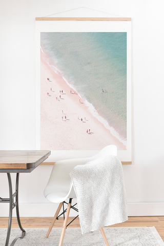 Ingrid Beddoes beach summer of love Art Print And Hanger