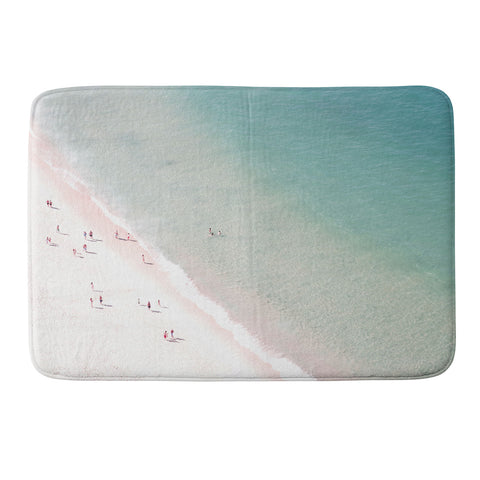 Ingrid Beddoes beach summer of love Memory Foam Bath Mat