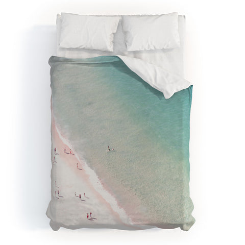 Ingrid Beddoes beach summer of love Duvet Cover