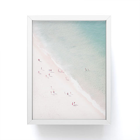 Ingrid Beddoes beach summer of love Framed Mini Art Print