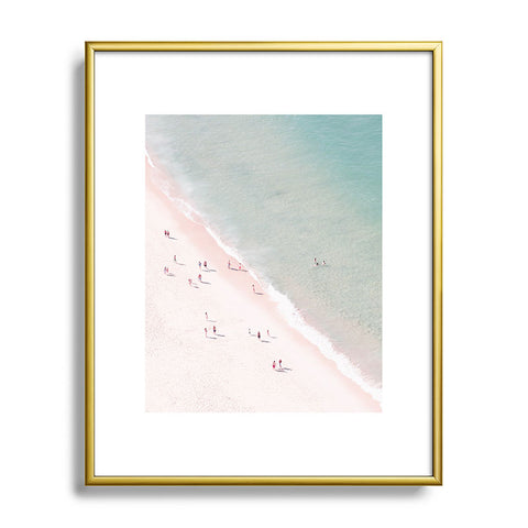 Ingrid Beddoes beach summer of love Metal Framed Art Print