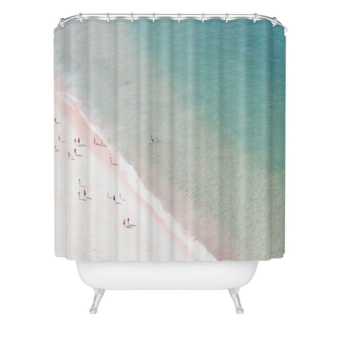 Ingrid Beddoes beach summer of love Shower Curtain