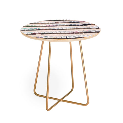 Ingrid Beddoes beach summer Round Side Table