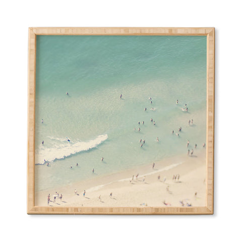 Ingrid Beddoes Beach Summer Waves Framed Wall Art