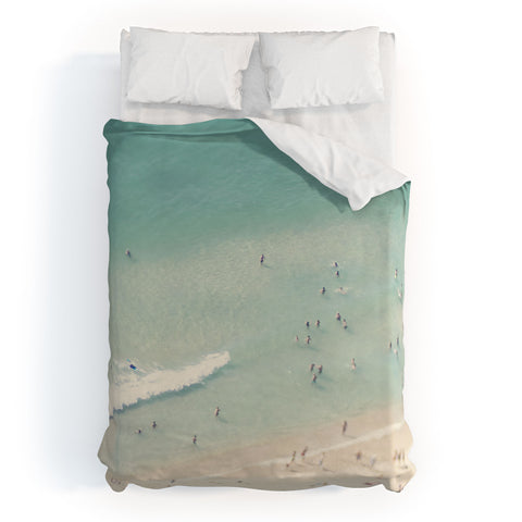 Ingrid Beddoes Beach Summer Waves Duvet Cover