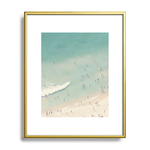 Ingrid Beddoes Beach Summer Waves Metal Framed Art Print