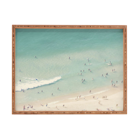Ingrid Beddoes Beach Summer Waves Rectangular Tray