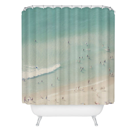 Ingrid Beddoes Beach Summer Waves Shower Curtain
