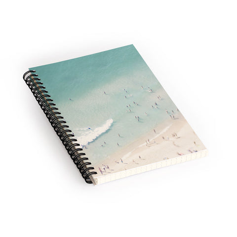 Ingrid Beddoes Beach Summer Waves Spiral Notebook