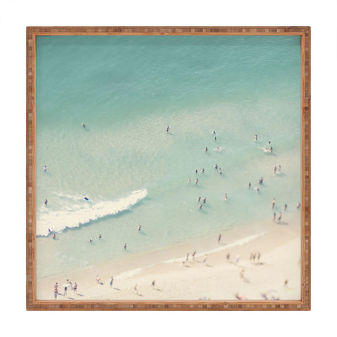 Ingrid Beddoes Beach Summer Waves Square Tray