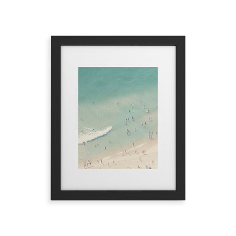 Ingrid Beddoes Beach Summer Waves Framed Art Print