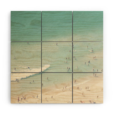 Ingrid Beddoes Beach Summer Waves Wood Wall Mural