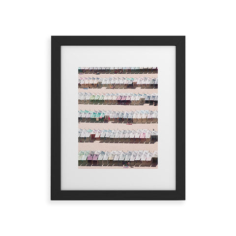 Ingrid Beddoes beach summer Framed Art Print