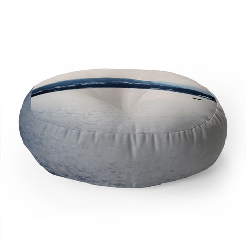 Ingrid Beddoes Blue Waters I Floor Pillow Round