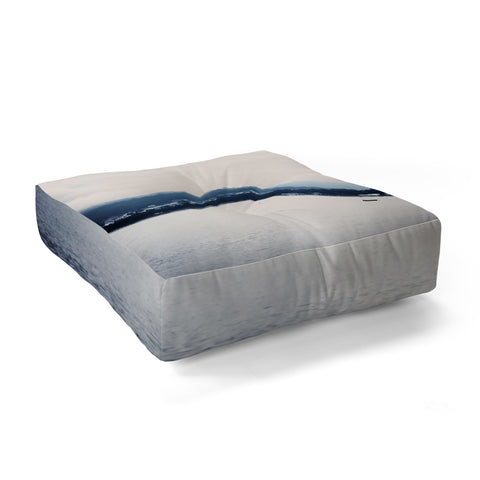 Ingrid Beddoes Blue Waters I Floor Pillow Square