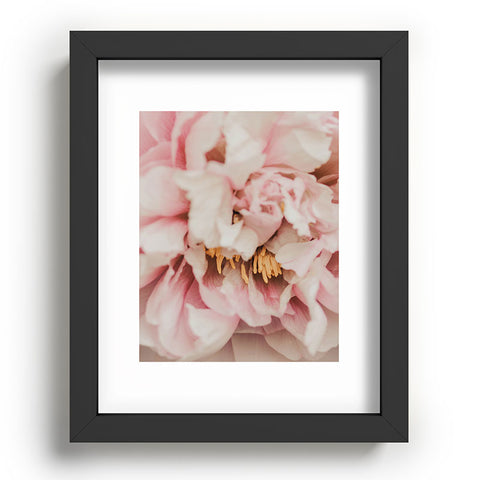 Ingrid Beddoes Blush Pink Peony Recessed Framing Rectangle
