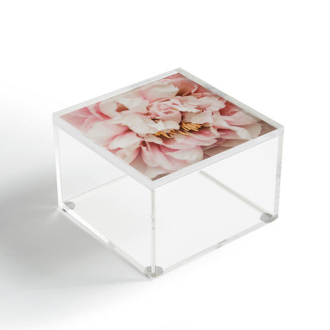 Ingrid Beddoes Blush Pink Peony Acrylic Box