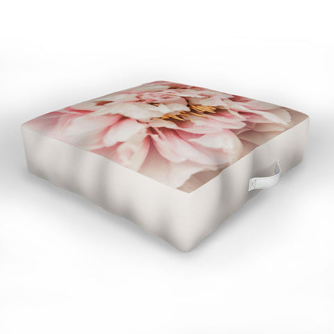 Ingrid Beddoes Blush Pink Peony Outdoor Floor Cushion