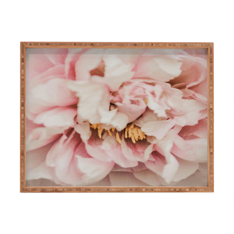 Ingrid Beddoes Blush Pink Peony Rectangular Tray