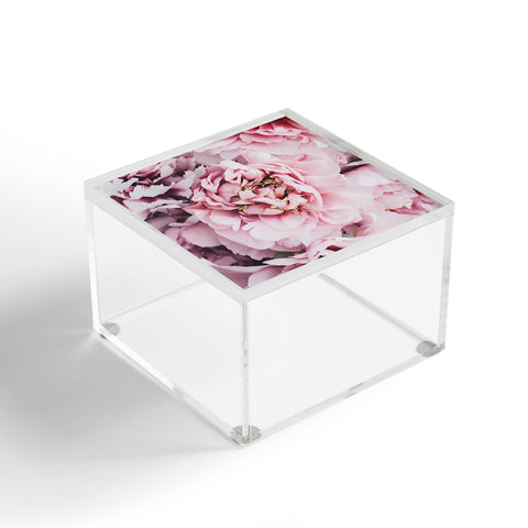 Ingrid Beddoes Blushing Pink Peonies Acrylic Box