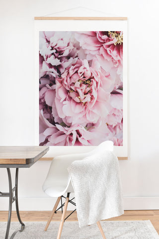 Ingrid Beddoes Blushing Pink Peonies Art Print And Hanger