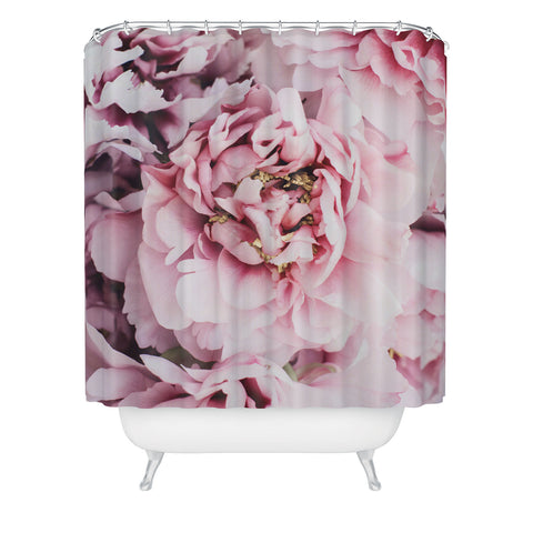 Ingrid Beddoes Blushing Pink Peonies Shower Curtain