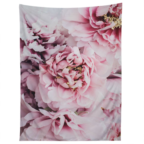 Ingrid Beddoes Blushing Pink Peonies Tapestry