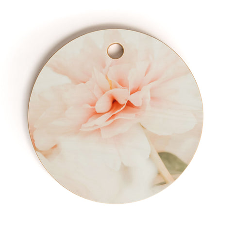 Ingrid Beddoes Burnt Orange Peony Cutting Board Round