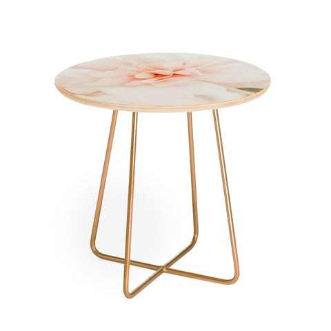 Ingrid Beddoes Burnt Orange Peony Round Side Table